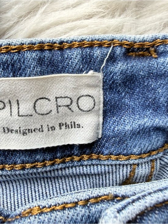 Anthropologie Pilcro The Yaya Raw Hem Denim Mid Rise Jeans Women's Size 28 - Picture 4 of 9